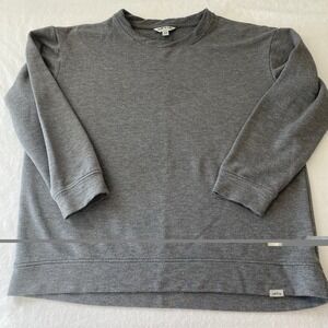 Orvis Women's Medium Gray Long Sleeve Crewneck Shirt Super Soft Modal Blend